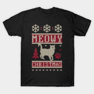 Meowy Christmas T-Shirt